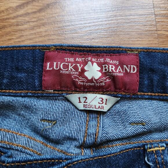 Lucky Brand Jeans Womens Size 12/31 Dark Blue Denim Ankle Sofia Boot Pockets - Picture 10 of 14